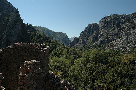 Ausblick von der Akropolis ins Hinterland