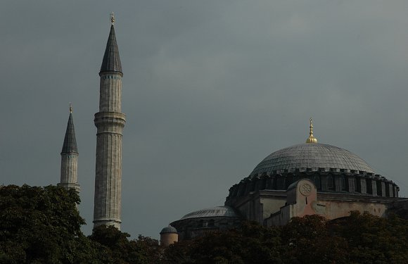 In der Zeit der Osmanen war die Hagia Sophia die Hauptmoschee
